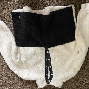 Calvin Klein Cozy Black and Cream Kids Romper